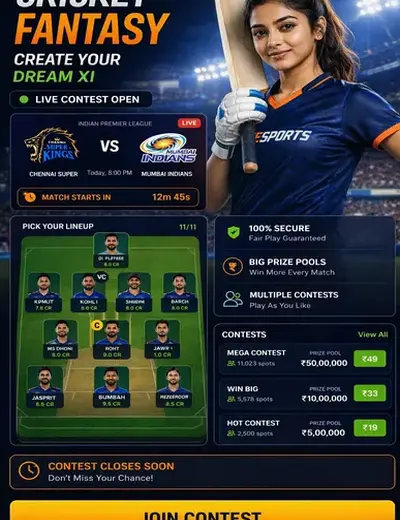 Hero11 (hero 11) fantasy cricket & matchday visual 3